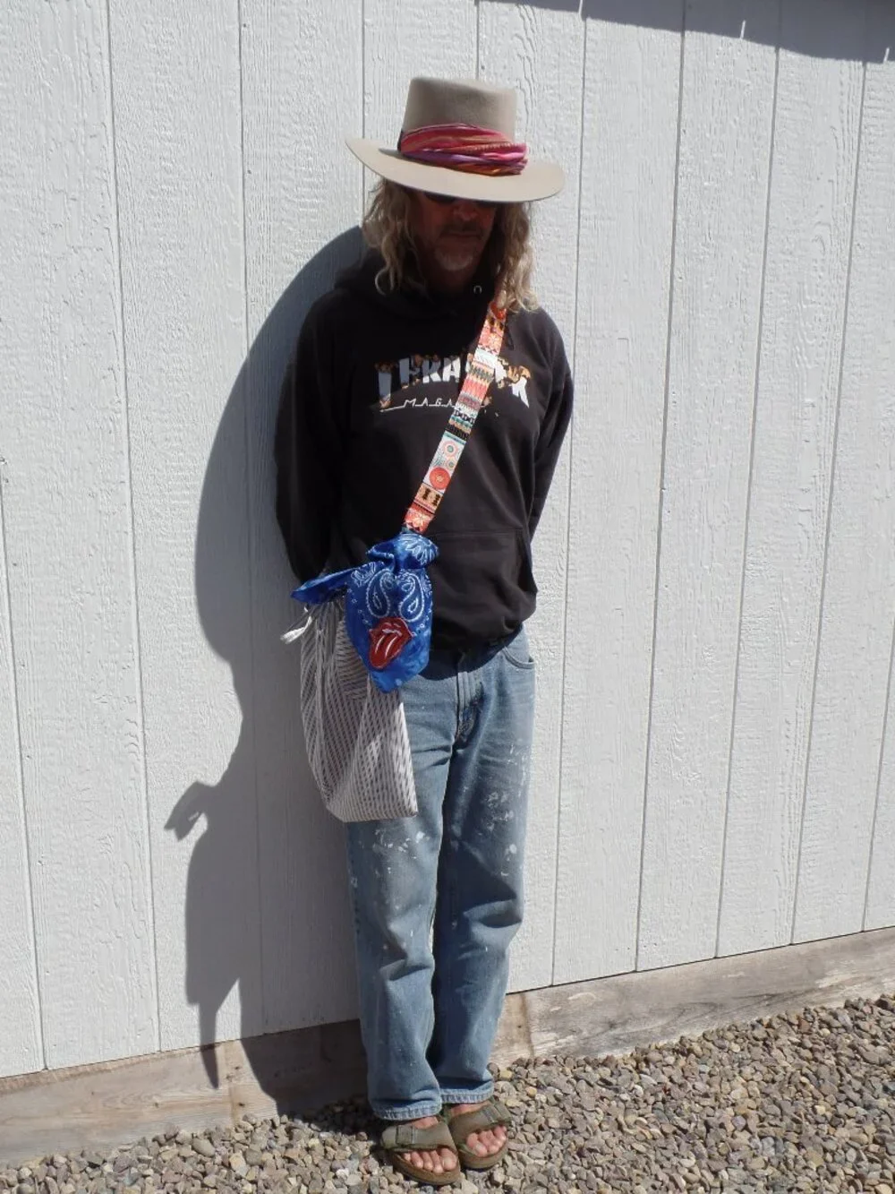 Triangle Bandana SWAG Rolling Stones Tie-Dye Scarf - Picture 4 of 9